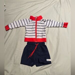 SwimZip 0-3 Month Long Sleeve Rash Guard